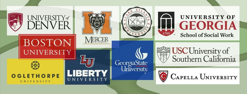 A collage of logos of various institutions
